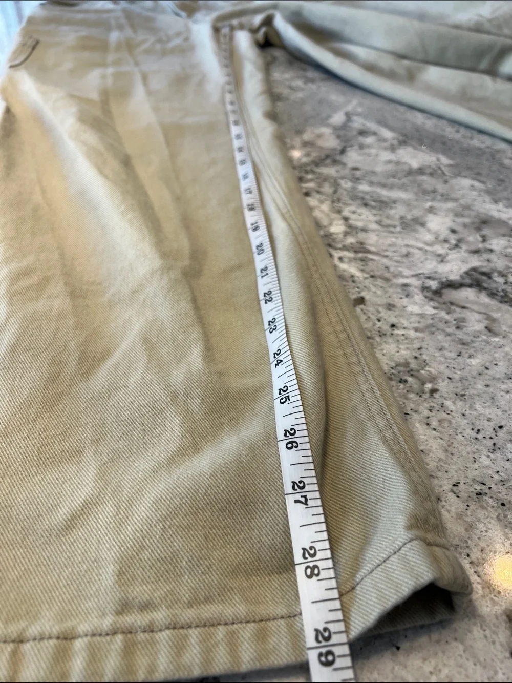 H&M Beige Wide Leg Carpenter Pants Size 6 Inseam 29”